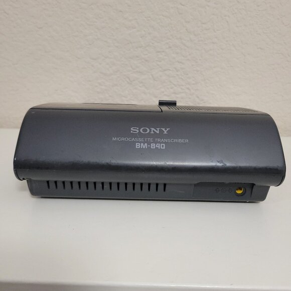 Sony BM-840 Desktop Microcassette Transcriber Unit ONLY+ Pedal+ Headphones Works - Picture 4 of 9